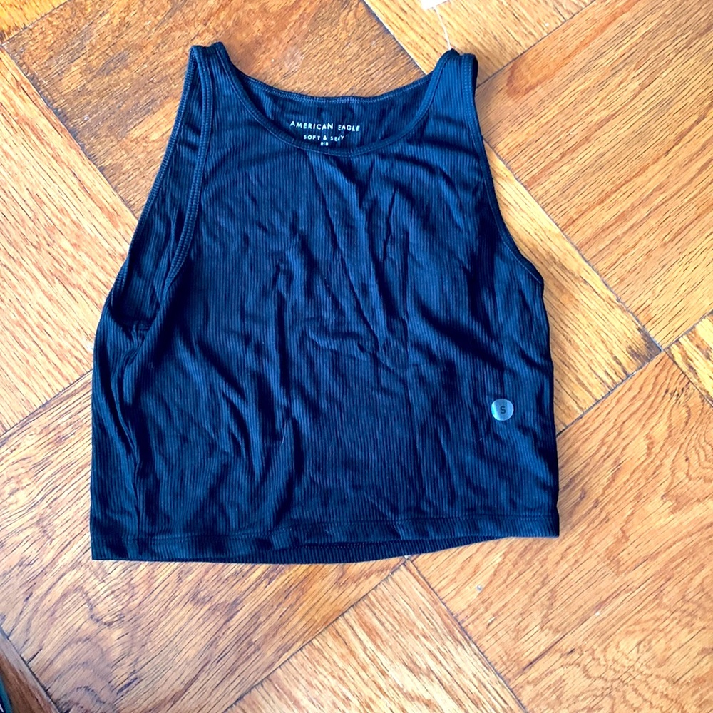 Black crop top